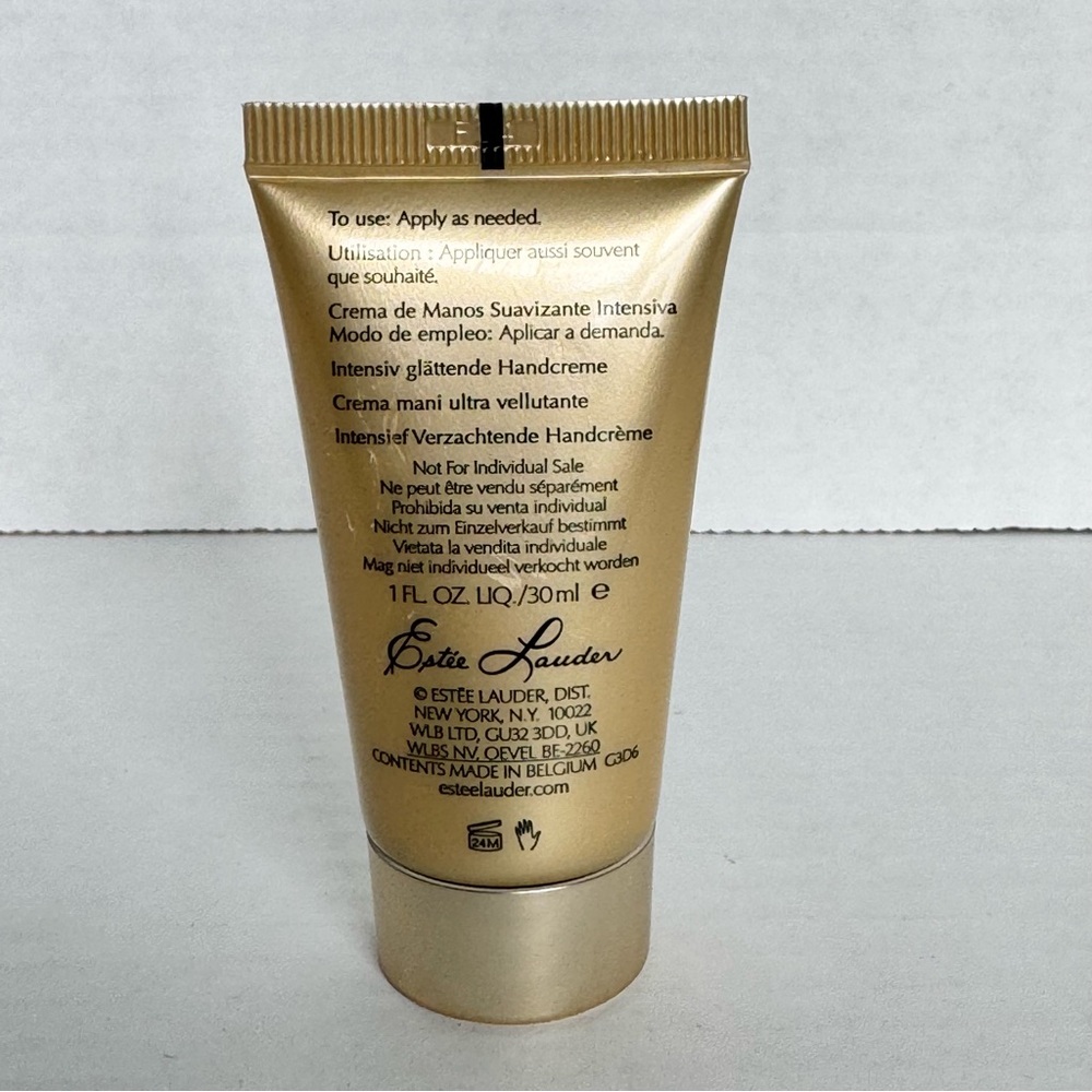 Estée Lauder Re-Nutriv Intensive Smoothing Hand Creme 1oz Travel Size 80% Full - Picture 3 of 7